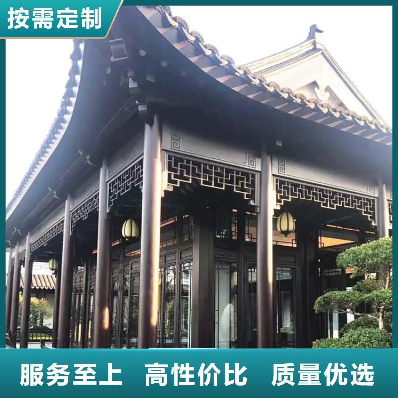 铝代木古建古铜色回廊建筑一手价格